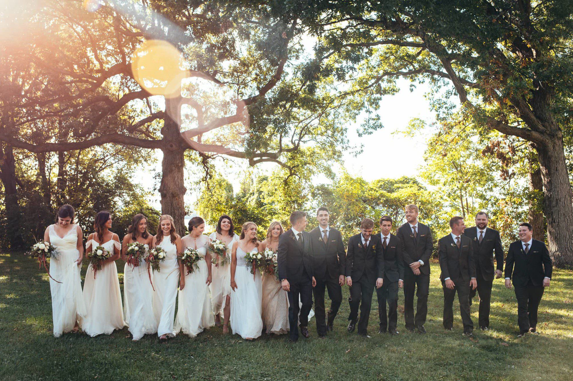 Put-in-Bay wedding party photo