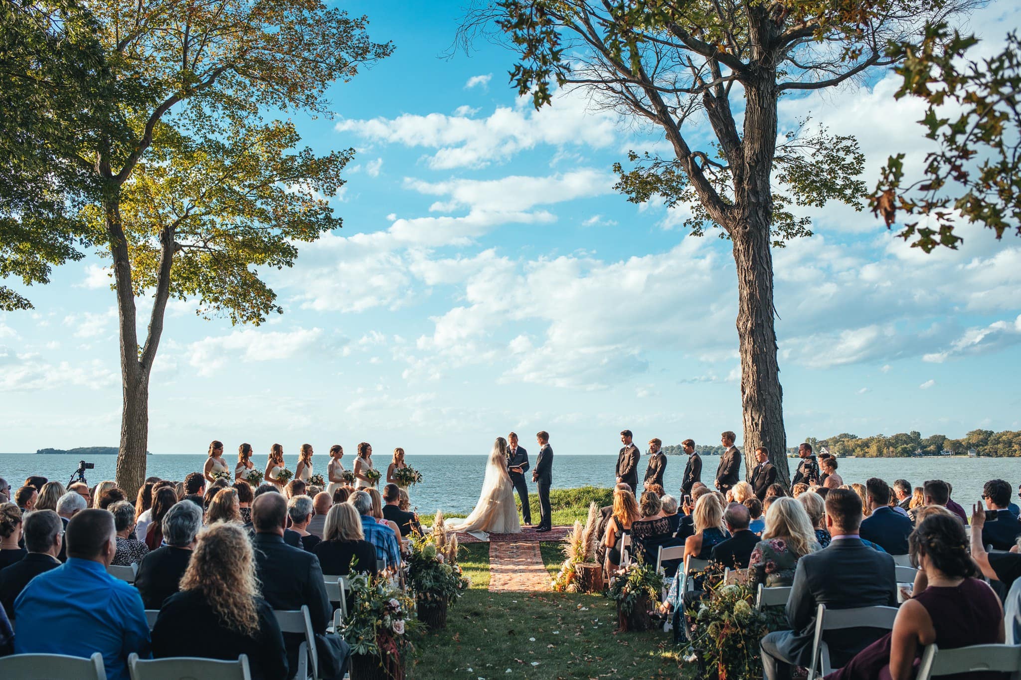 Put-in-Bay outdoor wedding ceremony
