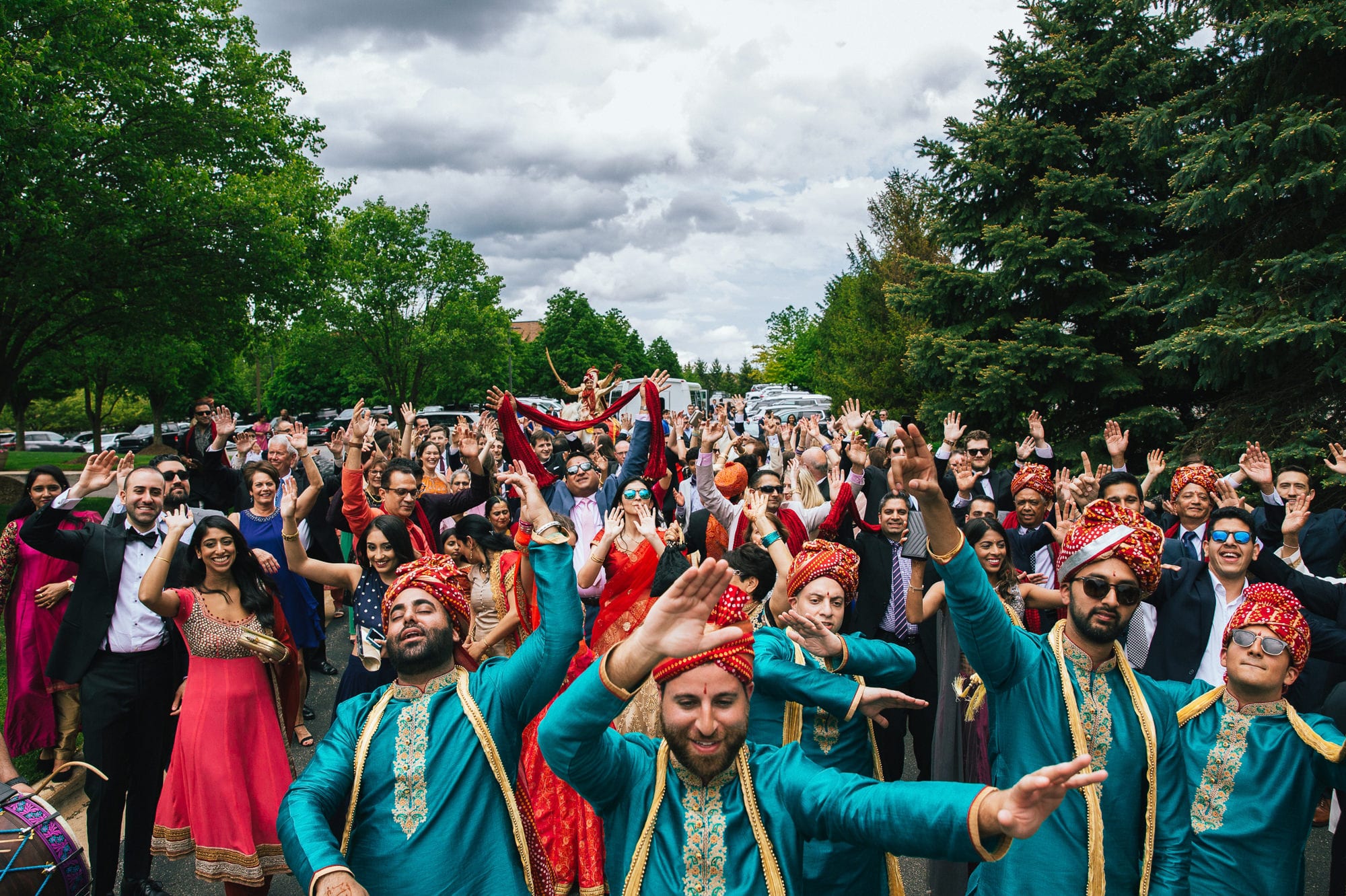 Michigan Indian wedding baraat