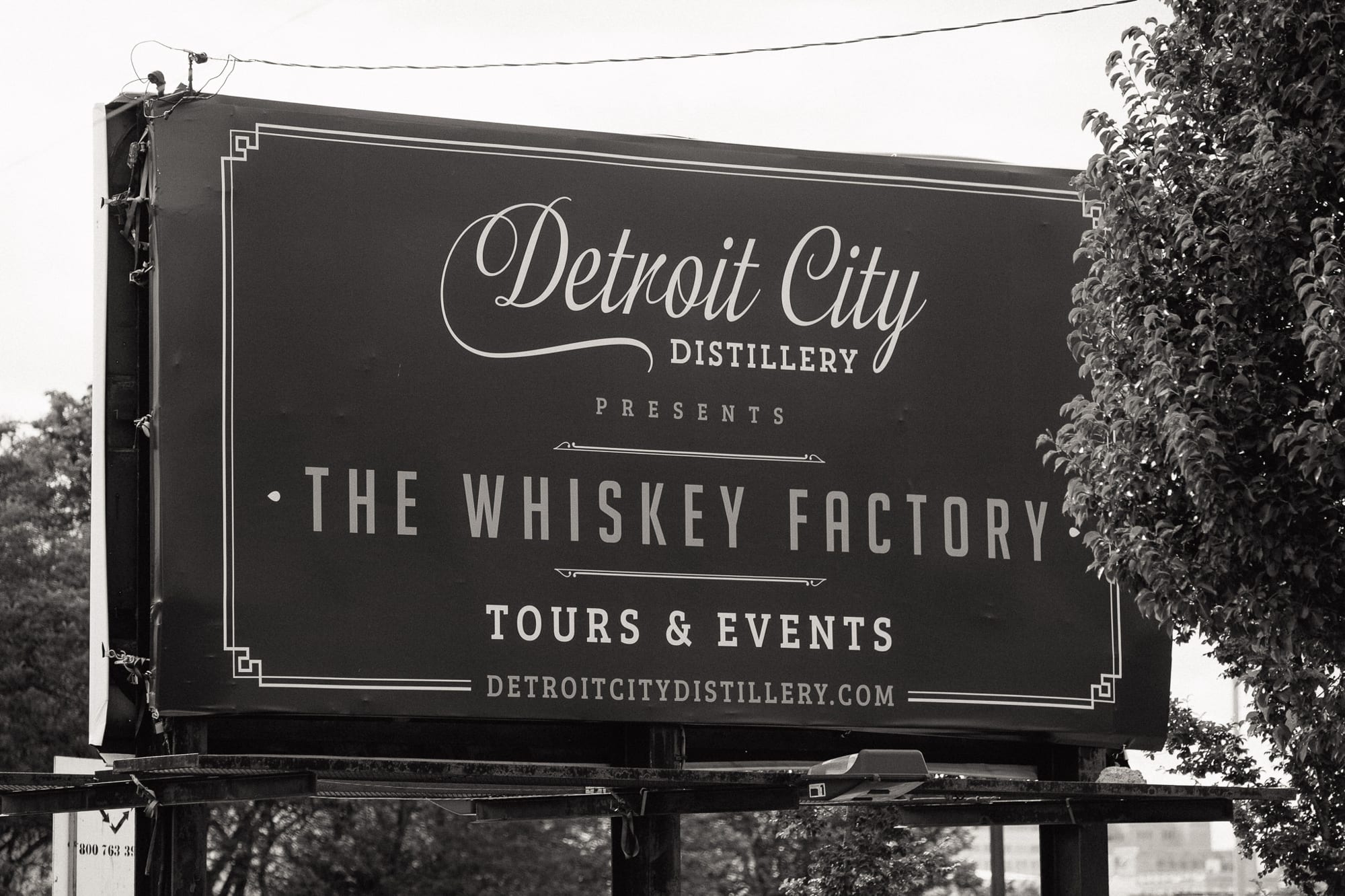 The Whiskey Factory sign
