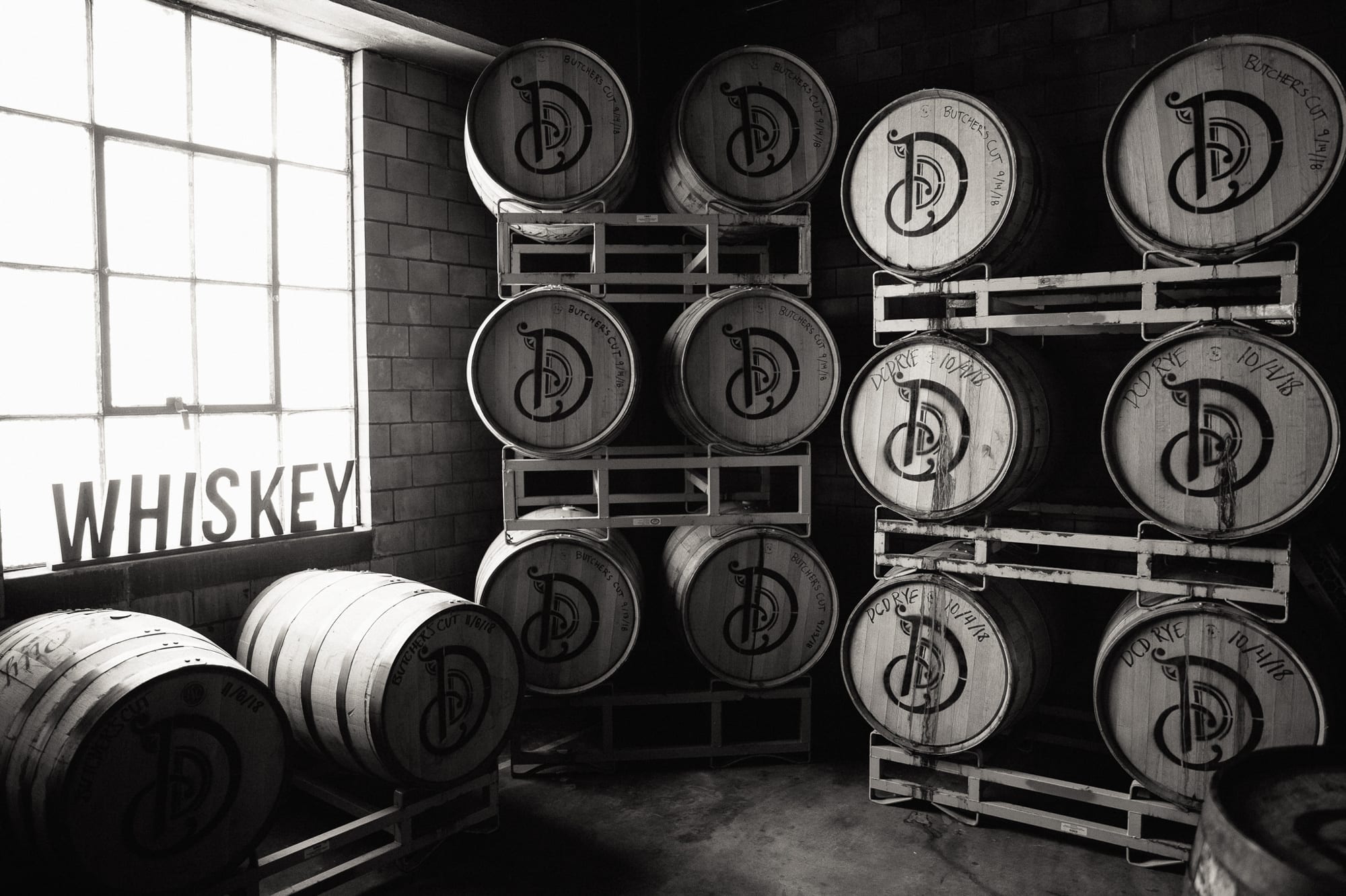 The Whiskey Factory barrels