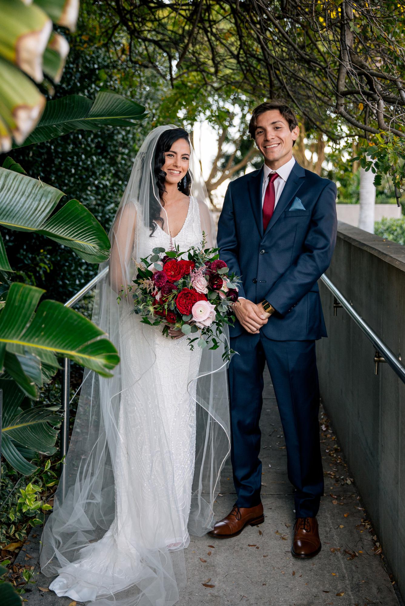 Wedding photo of bride and groom in Florida