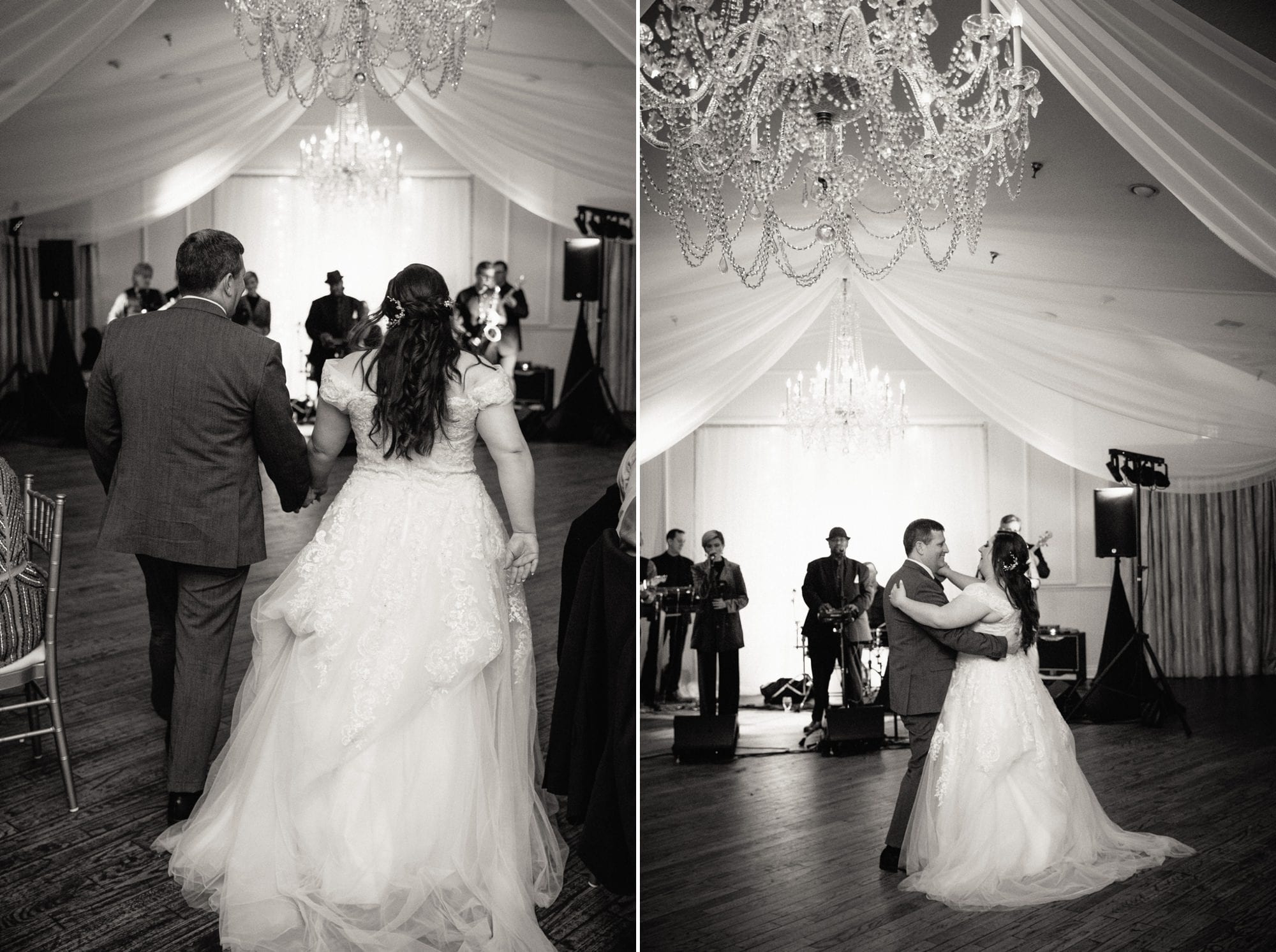 bride dancing with her father during wedding reception