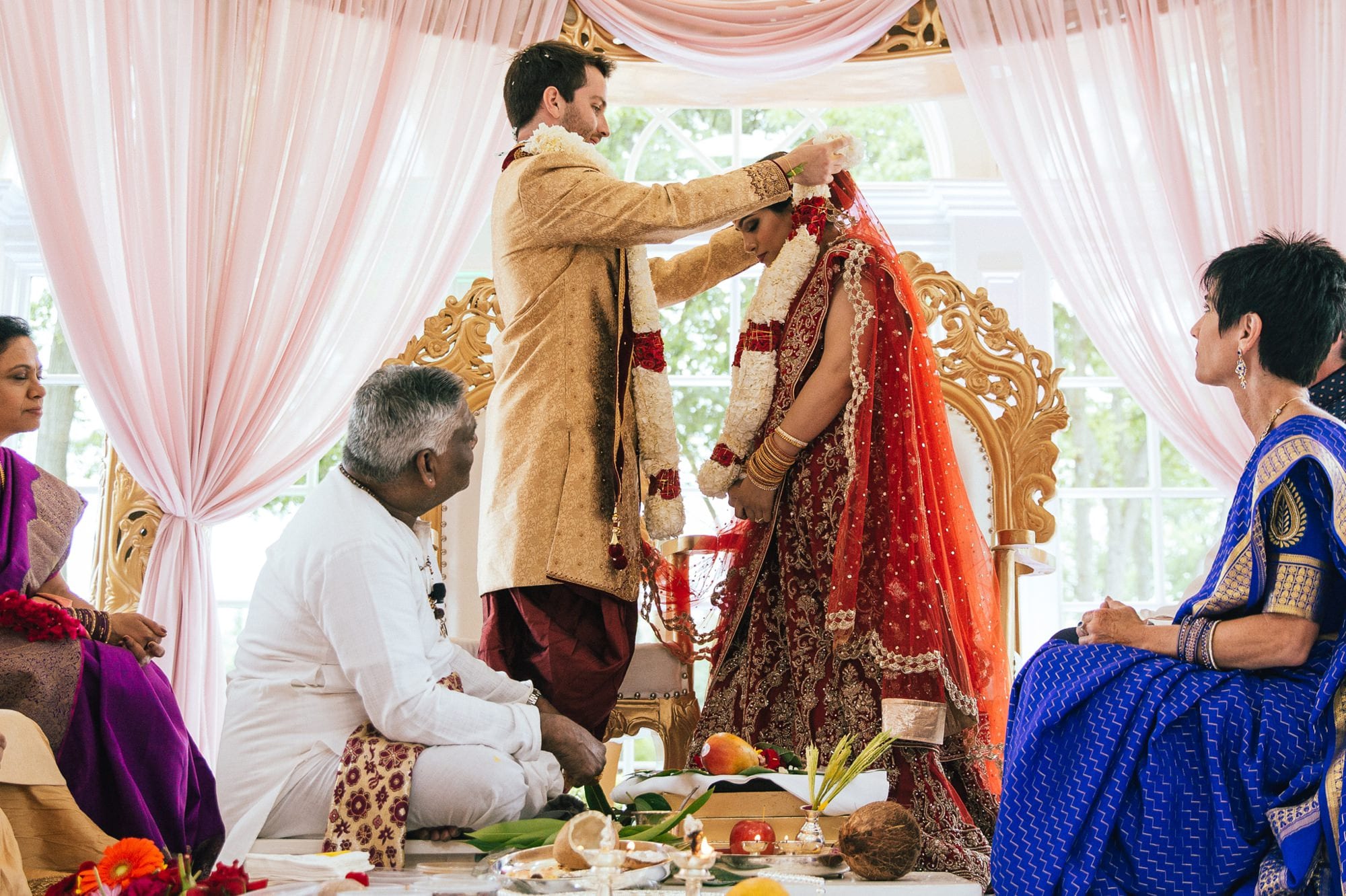 Michigan Indian wedding photo