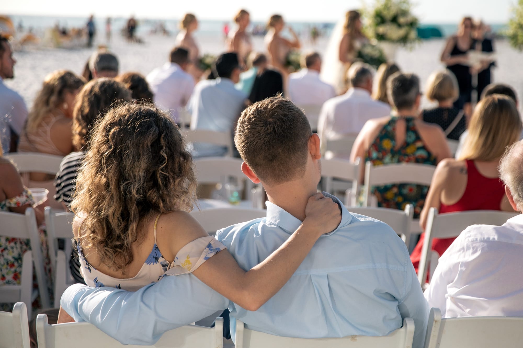 Clearwater beach wedding ceremony