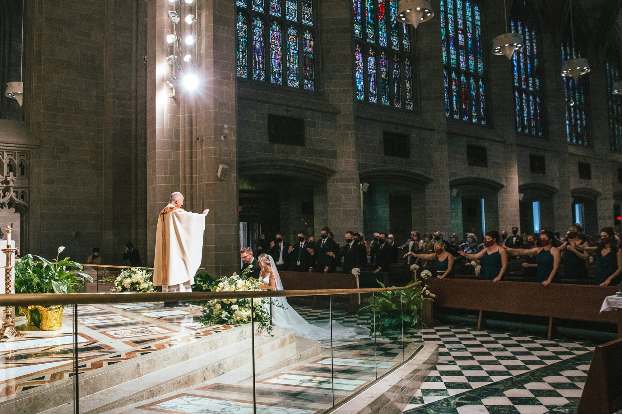 Cathederal of the most blessed sacrament wedding ceremony