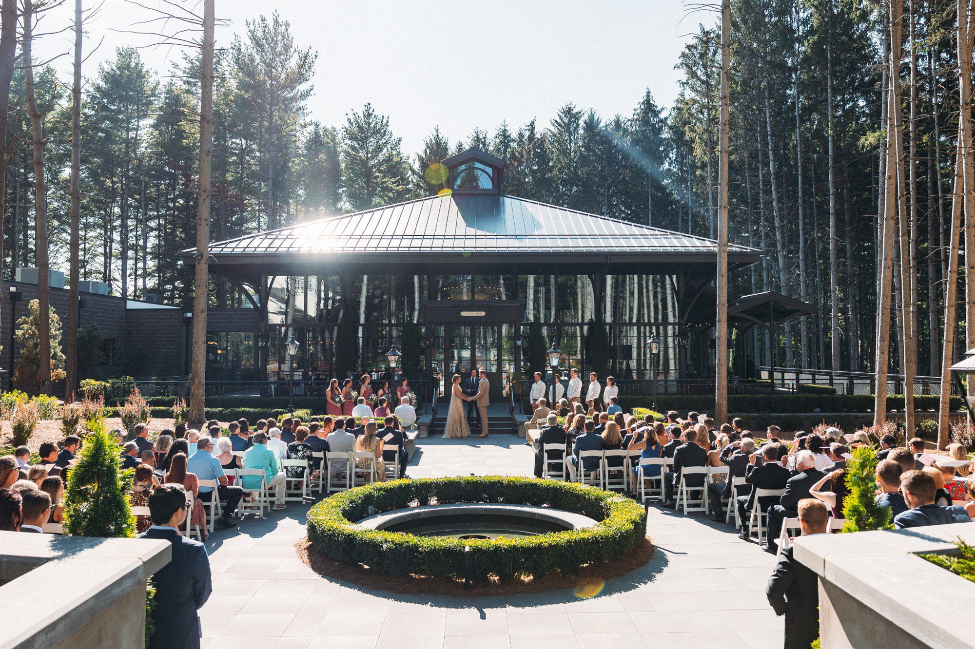 Shepherd's Hollow outdoor wedding ceremony