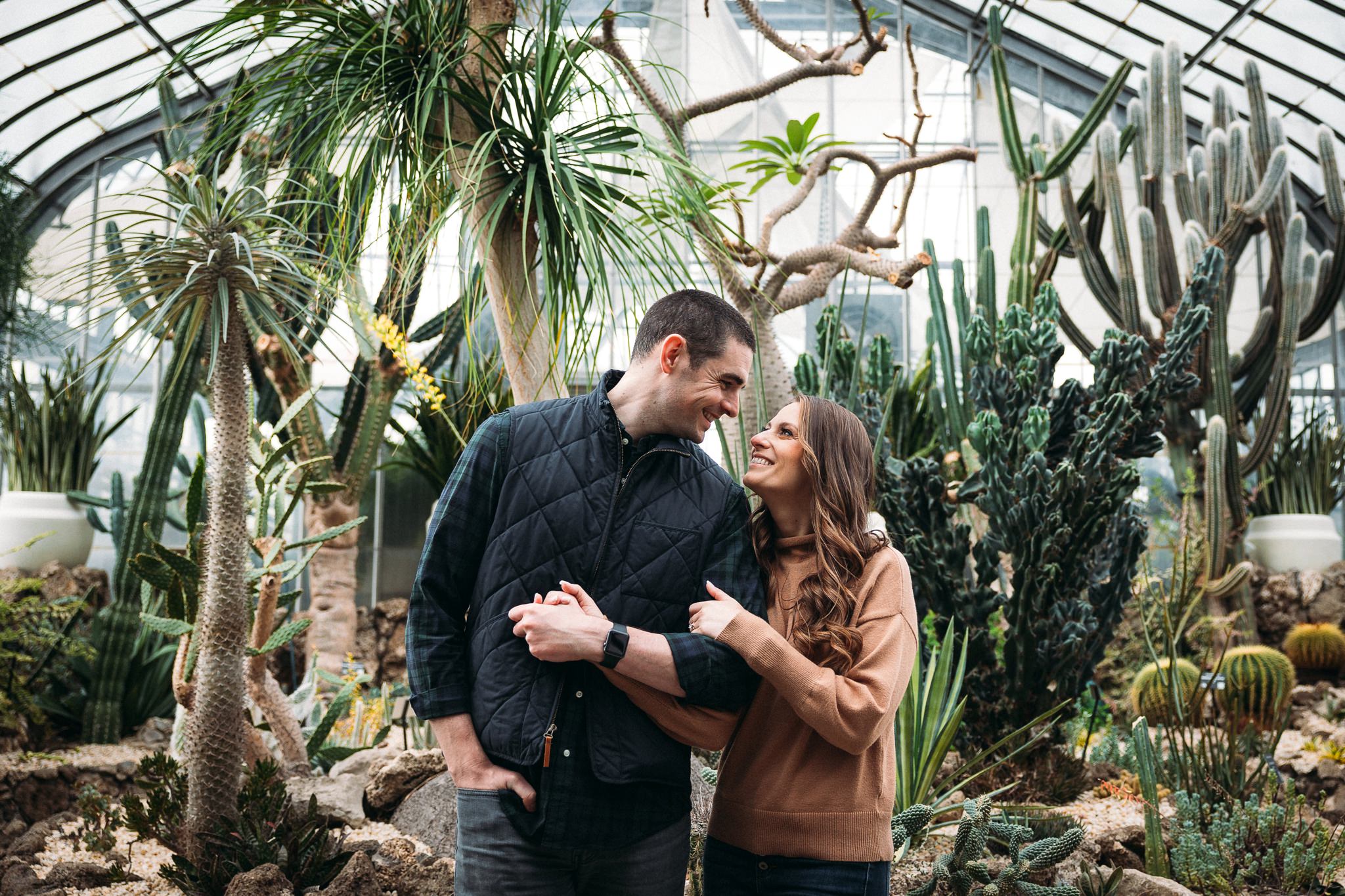 engagemtn photo in Belle Isle Conservatory