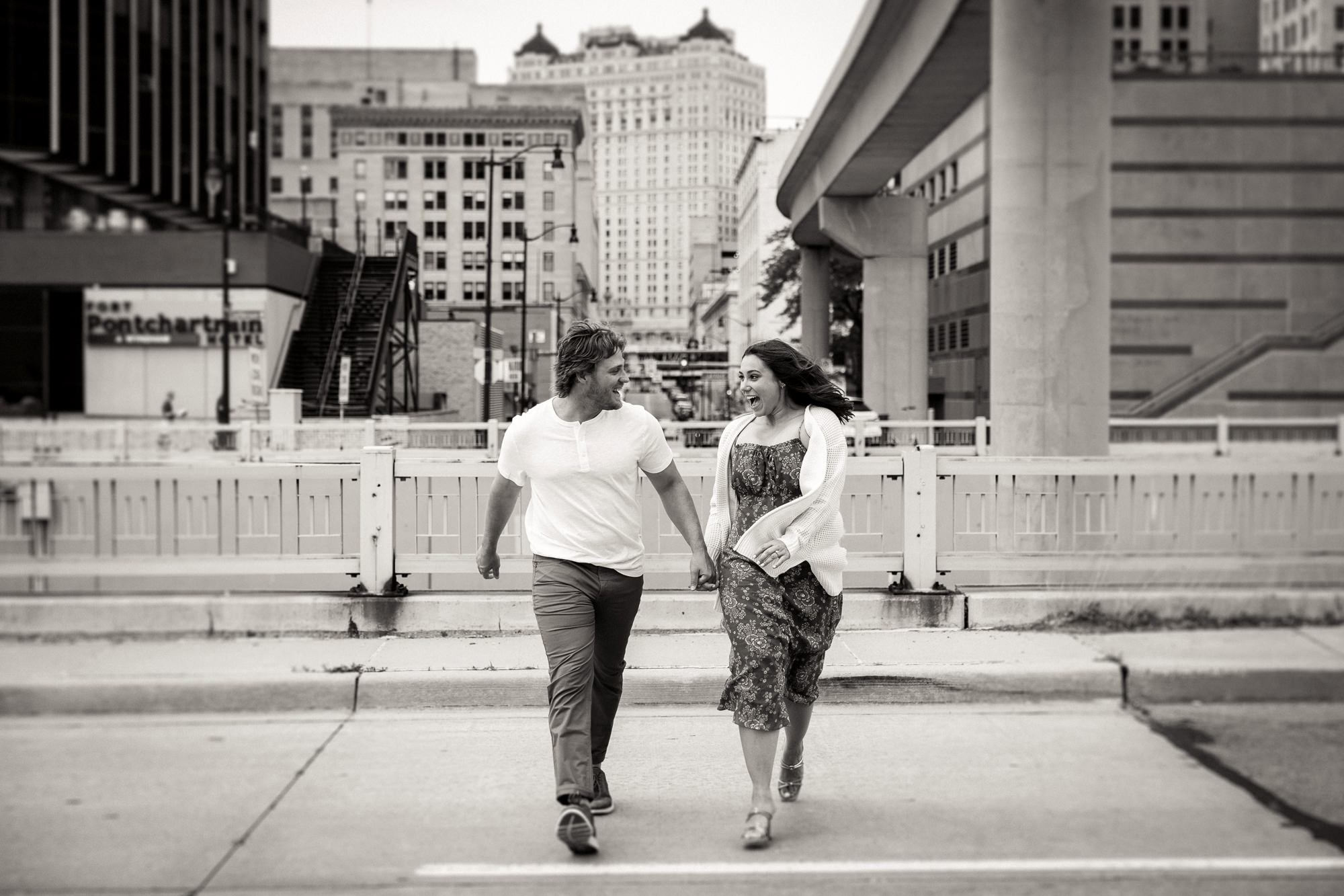 engagement session in Detroit