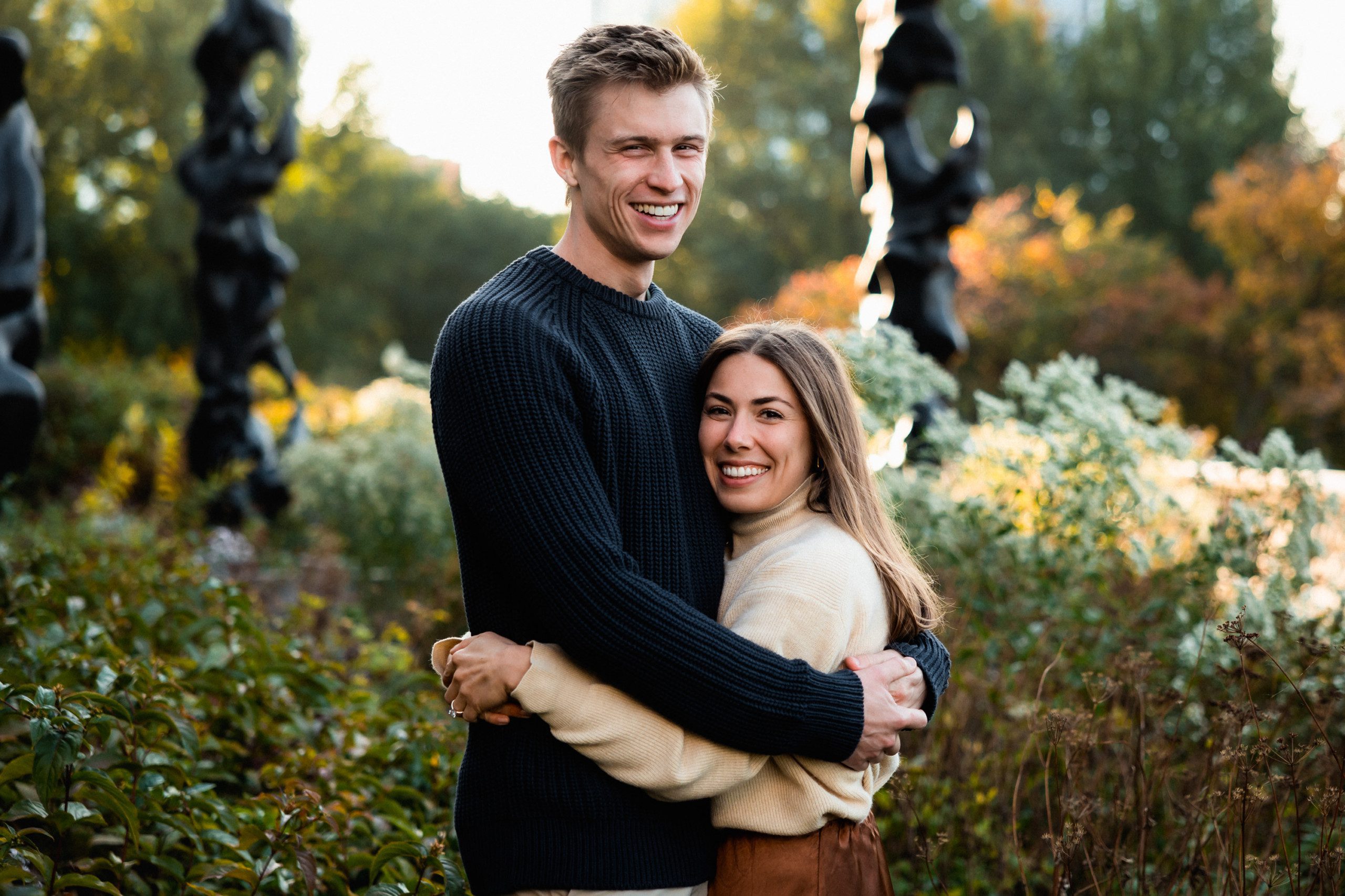 Field museum Chicago engagement session
