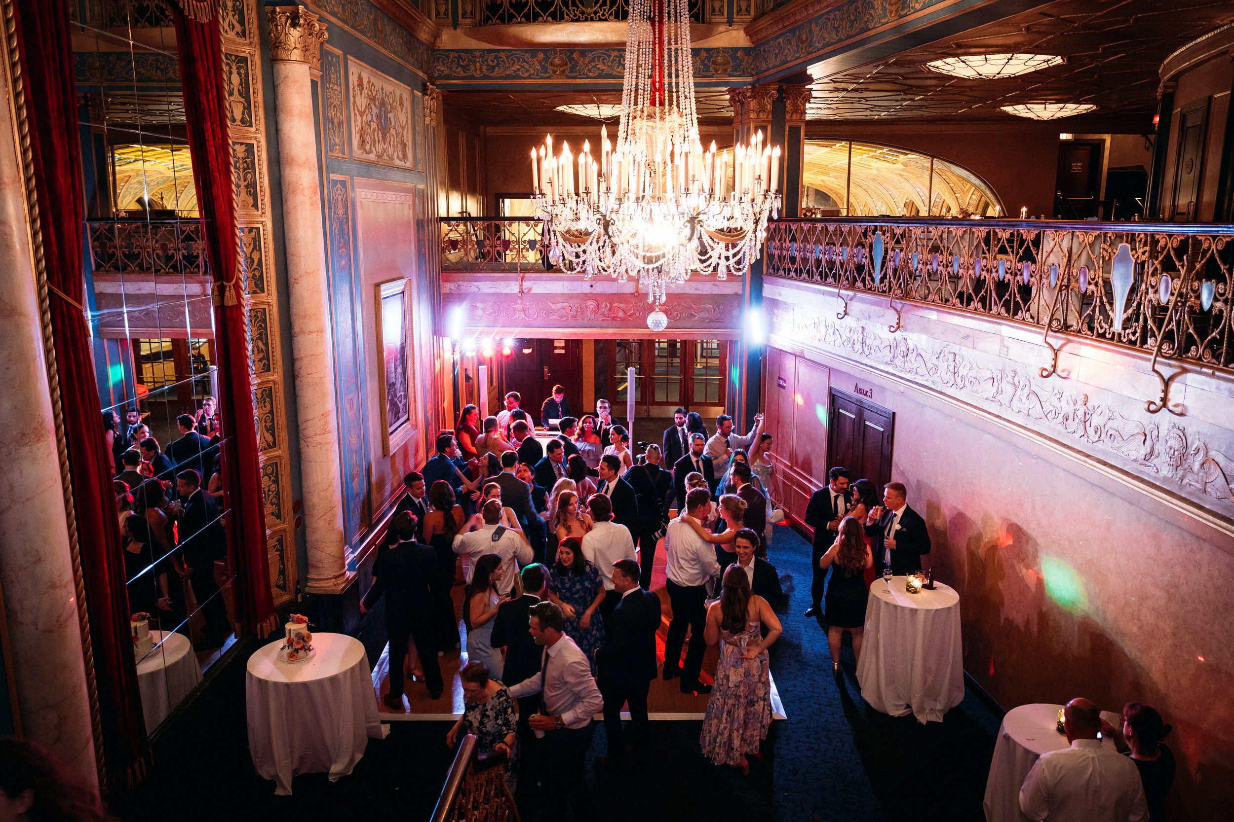 wedding reception at Detroit Opera House