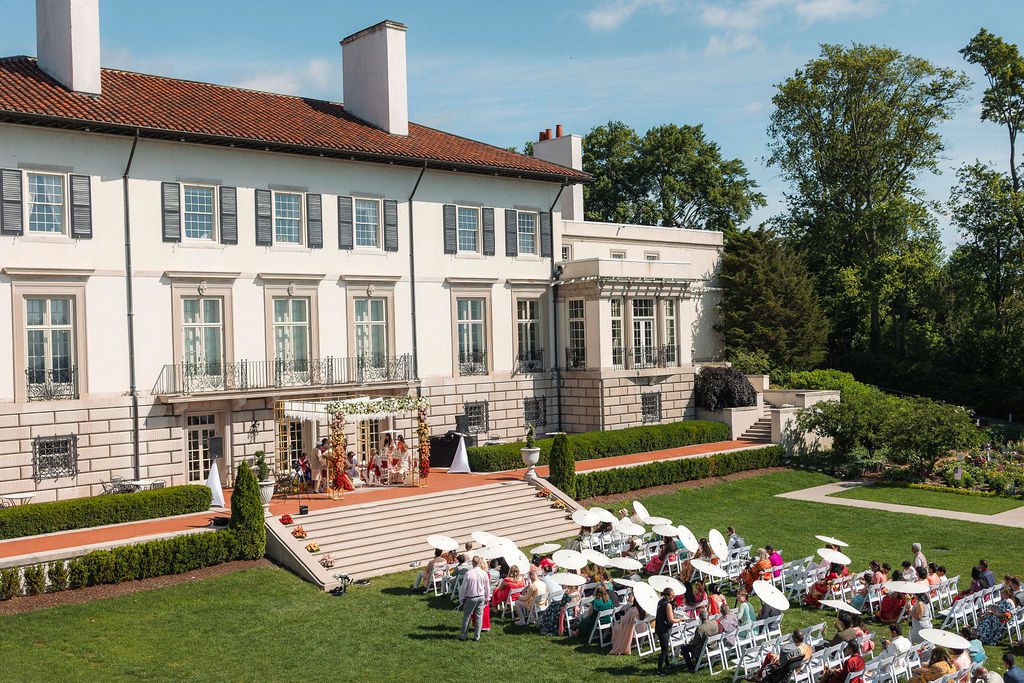 Grosse Pointe War Memorial Outdoor Indian Wedding Ceremony