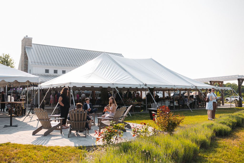 Tented Wedding Reception at Brengman Family Wines, MI