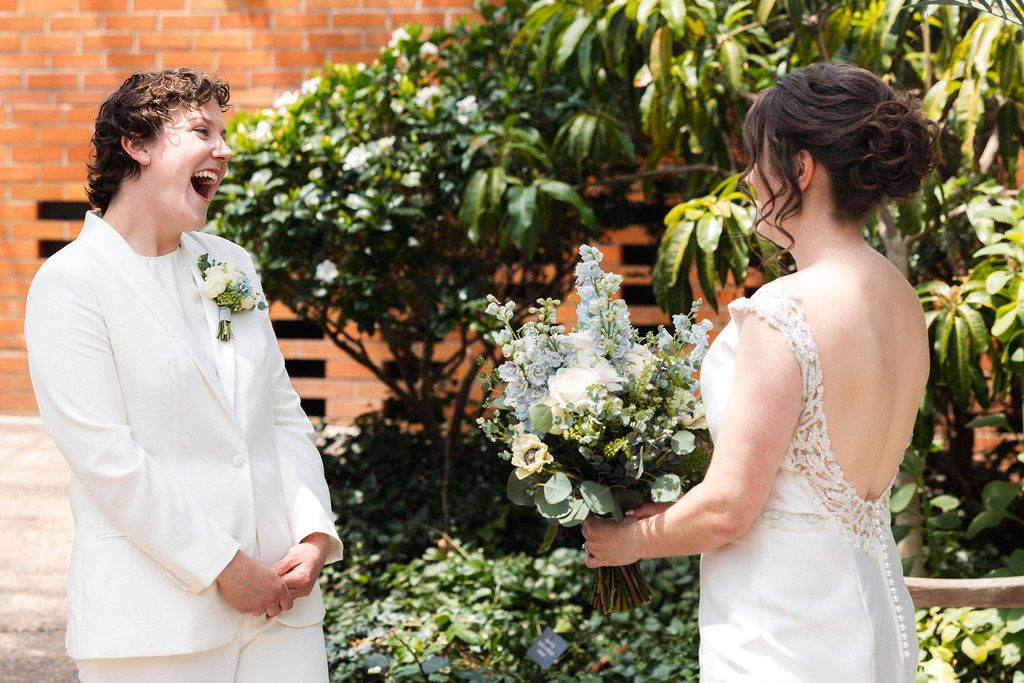 First Look at Matthaei Botanical Gardens LGBTQ Wedding