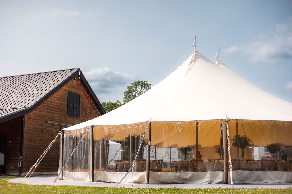 Tented Wedding Reception at Robin Hills Farm, MI