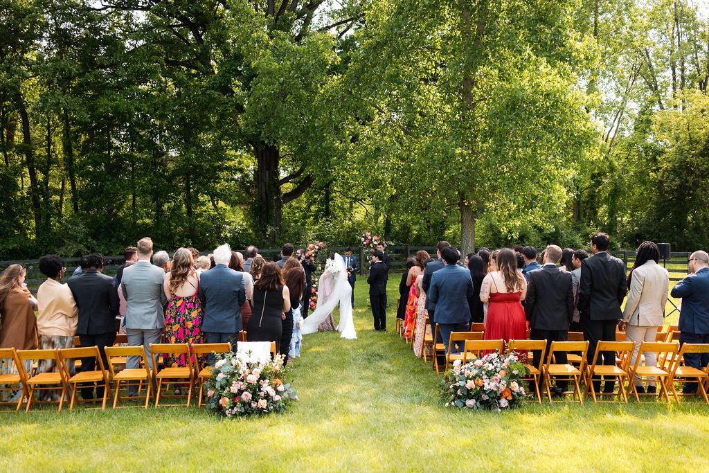 Outdoor Farm Wedding Ceremony, MI