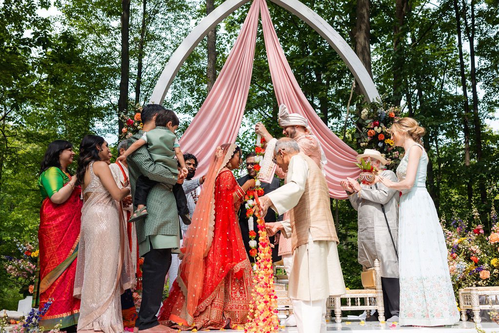 Outdoor Indian Wedding Ceremony, Tandale Nature Barn