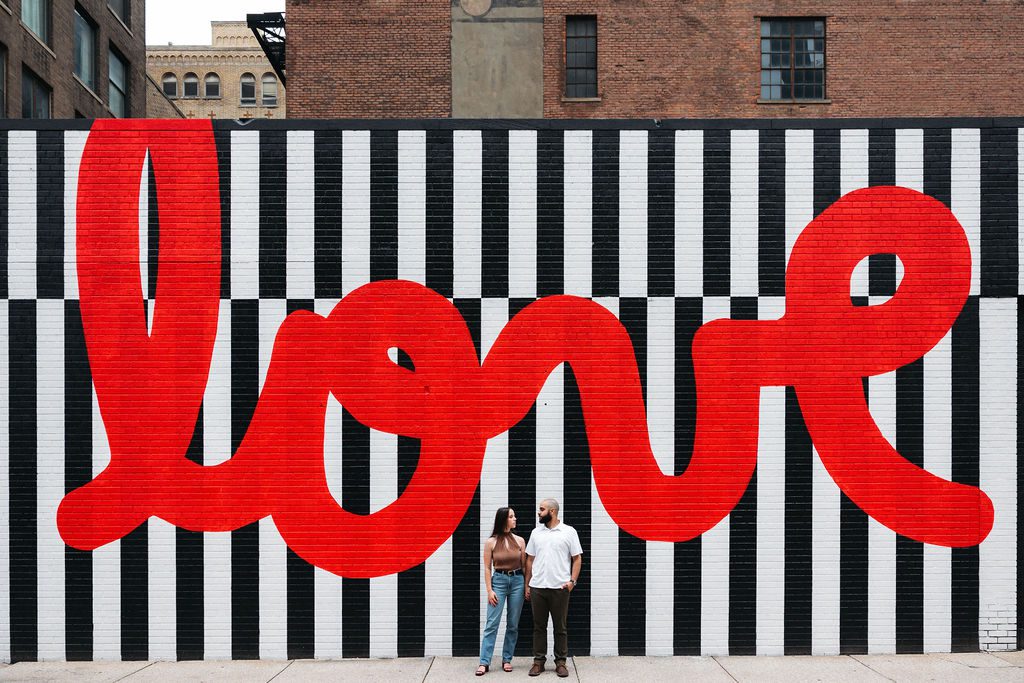 Best Murals in Downtown Detroit for Engagement Photos